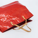 LOUIS VUITTON Monogram Vernis Reade GM Tote Bag Red M91084 LV Auth AMZ416-6