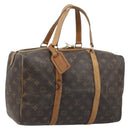 LOUIS VUITTON Monogram Sac Souple 35 Boston Bag M41626 LV Auth AMZ421-1