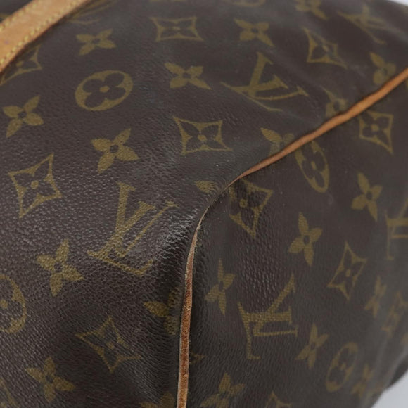 LOUIS VUITTON Monogram Sac Souple 35 Boston Bag M41626 LV Auth AMZ421