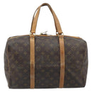 LOUIS VUITTON Monogram Sac Souple 35 Boston Bag M41626 LV Auth AMZ421-2
