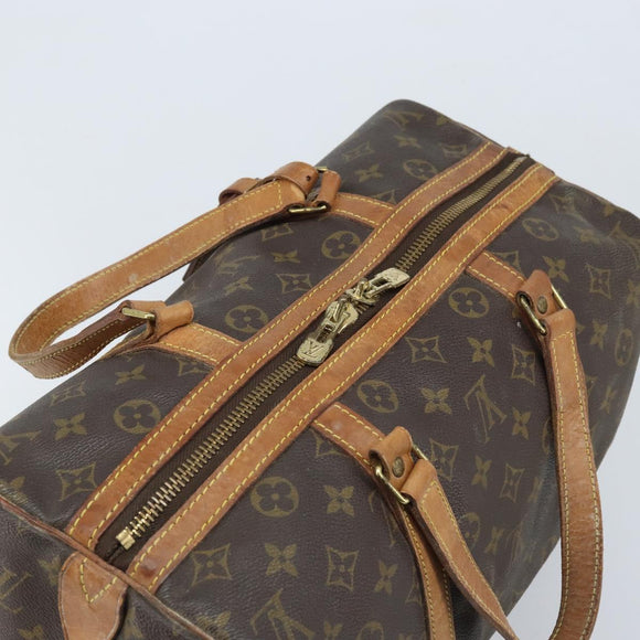 LOUIS VUITTON Monogram Sac Souple 35 Boston Bag M41626 LV Auth AMZ421