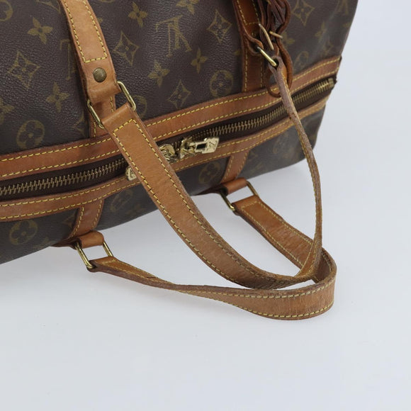 LOUIS VUITTON Monogram Sac Souple 35 Boston Bag M41626 LV Auth AMZ421