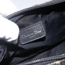 Christian Dior Trotter Canvas Accessory Pouch Black Silver Auth AMZ427-18