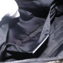 Christian Dior Trotter Canvas Accessory Pouch Black Silver Auth AMZ427-21