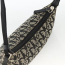 Christian Dior Trotter Canvas Accessory Pouch Black Silver Auth AMZ427-6