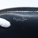 Christian Dior Trotter Canvas Chain Shoulder Bag Navy Gold Auth AMZ428-11