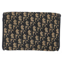 Christian Dior Trotter Canvas Chain Shoulder Bag Navy Gold Auth AMZ428-2