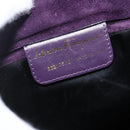 Salvatore Ferragamo Vala Shoulder Bag Suede Purple Gold Auth AMZ434-15