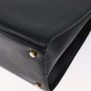 Salvatore Ferragamo Gancini Shoulder Bag Leather Black Gold Auth AMZ436-17