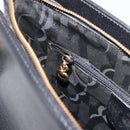 Salvatore Ferragamo Gancini Shoulder Bag Leather Black Gold Auth AMZ436-20
