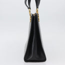 Salvatore Ferragamo Gancini Shoulder Bag Leather Black Gold Auth AMZ436-3