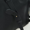 Salvatore Ferragamo Gancini Backpack Leather Black Gold Auth AMZ437V-9