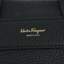Salvatore Ferragamo Gancini Backpack Leather Black Gold Auth AMZ437V-20