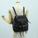 Salvatore Ferragamo Gancini Backpack Leather Black Gold Auth AMZ437V-29