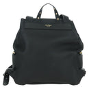 Salvatore Ferragamo Gancini Backpack Leather Black Gold Auth AMZ437V-2