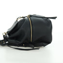 Salvatore Ferragamo Gancini Backpack Leather Black Gold Auth AMZ437V-3
