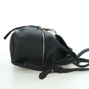 Salvatore Ferragamo Gancini Backpack Leather Black Gold Auth AMZ437V-4