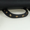 Salvatore Ferragamo Gancini Backpack Leather Black Gold Auth AMZ437V-7