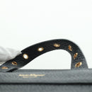 Salvatore Ferragamo Gancini Backpack Leather Black Gold Auth AMZ437V-14
