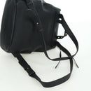 Salvatore Ferragamo Gancini Backpack Leather Black Gold Auth AMZ437V-8