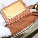 Chloe Paddington Hand Bag Leather Brown Silver gold Auth AMZ440A-19