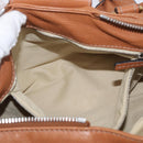 Chloe Paddington Hand Bag Leather Brown Silver gold Auth AMZ440A-24