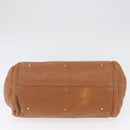 Chloe Paddington Hand Bag Leather Brown Silver gold Auth AMZ440A-9