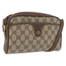 GUCCI GG Supreme Shoulder Bag PVC Beige Gold 001 58 6594 Auth AMZ443-1