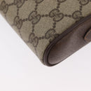 GUCCI GG Supreme Shoulder Bag PVC Beige Gold 001 58 6594 Auth AMZ443-16