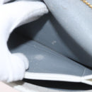 Christian Dior Honeycomb Canvas Chain Shoulder Bag PVC White Gold Auth AMZ444-12