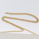 Christian Dior Honeycomb Canvas Chain Shoulder Bag PVC White Gold Auth AMZ444-8