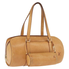 LOUIS VUITTON Nomad Soufflot Hand Bag Beige LV Auth AMZ447A