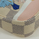 LOUIS VUITTON Damier Azur Mini Pochette Accessoires Pouch N64451 LV Auth AMZ456M-8