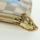 LOUIS VUITTON Damier Azur Mini Pochette Accessoires Pouch N64451 LV Auth AMZ456M-9