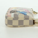 LOUIS VUITTON Damier Azur Mini Pochette Accessoires Pouch N64451 LV Auth AMZ456M-4