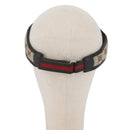 GUCCI GG Canvas Web Sherry Line Sun Visor Beige Red Green Auth AMZ459-3