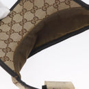 GUCCI GG Canvas Web Sherry Line Sun Visor Beige Red Green Auth AMZ459-8