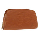 LOUIS VUITTON Epi Dauphine PM Pouch Zipangu Gold M48448 LV Auth AMZ461-1