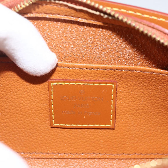LOUIS VUITTON Epi Dauphine PM Pouch Zipangu Gold M48448 LV Auth AMZ461