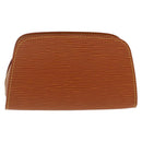 LOUIS VUITTON Epi Dauphine PM Pouch Zipangu Gold M48448 LV Auth AMZ461-2