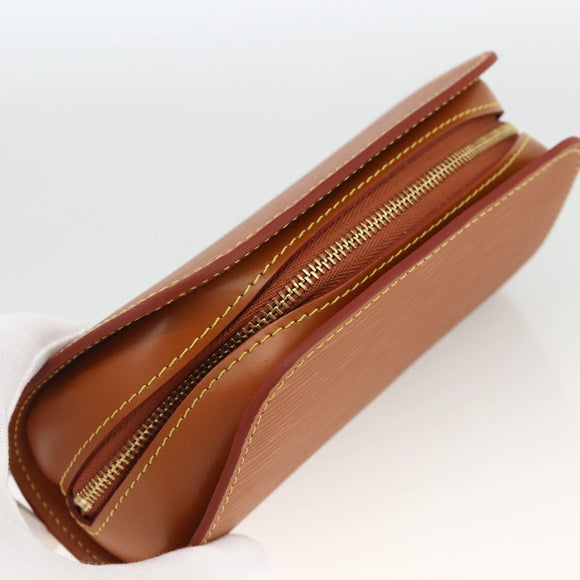 LOUIS VUITTON Epi Dauphine PM Pouch Zipangu Gold M48448 LV Auth AMZ461