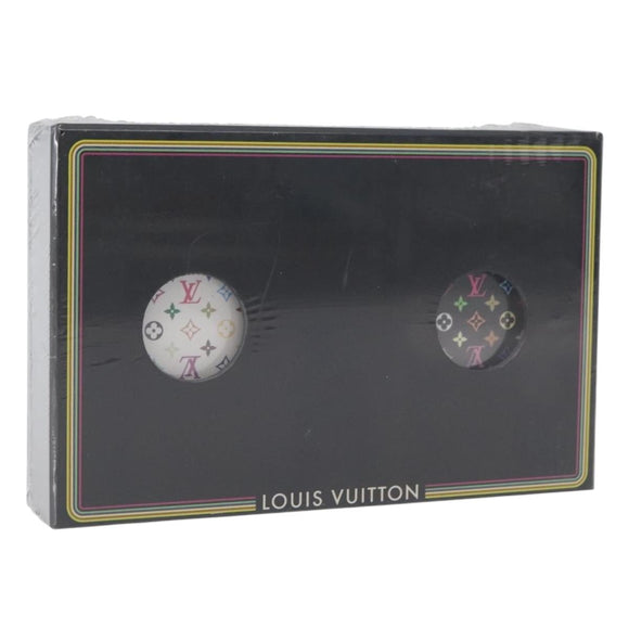 LOUIS VUITTON Multicolor Playing Cards Black White LV Auth AMZ463V
