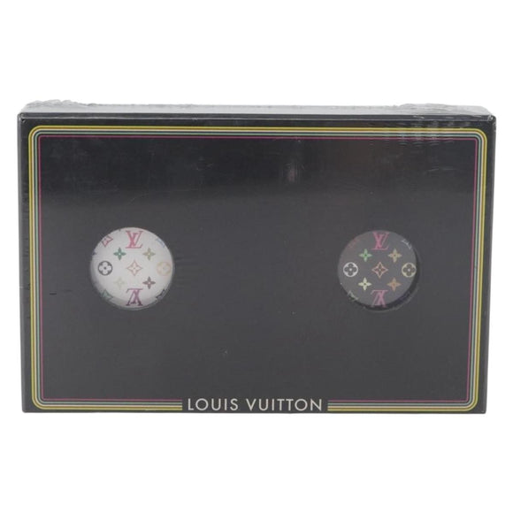 LOUIS VUITTON Multicolor Playing Cards Black White LV Auth AMZ463V