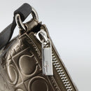Salvatore Ferragamo Gancini Shoulder Bag Leather Gold Auth AMZ465A-14