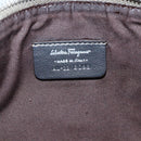 Salvatore Ferragamo Gancini Shoulder Bag Leather Gold Auth AMZ465A-15