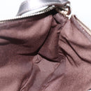 Salvatore Ferragamo Gancini Shoulder Bag Leather Gold Auth AMZ465A-18