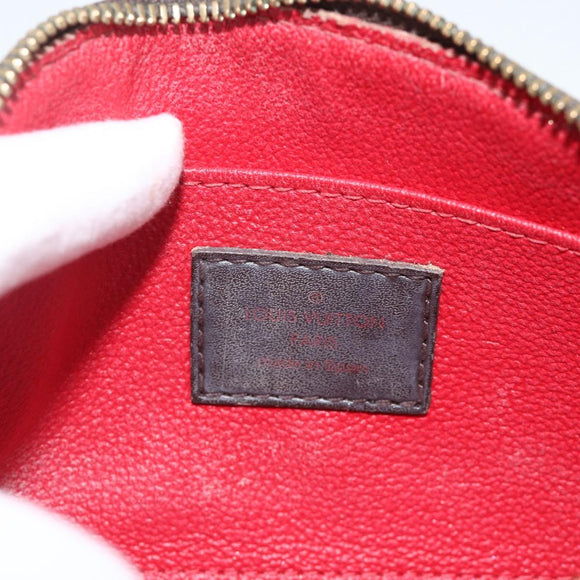 LOUIS VUITTON Damier Ebene Pochette Cosmetic PM Pouch N47516 LV Auth AMZ466