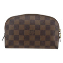 LOUIS VUITTON Damier Ebene Pochette Cosmetic PM Pouch N47516 LV Auth AMZ466-3