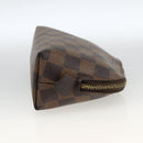 LOUIS VUITTON Damier Ebene Pochette Cosmetic PM Pouch N47516 LV Auth AMZ466-5
