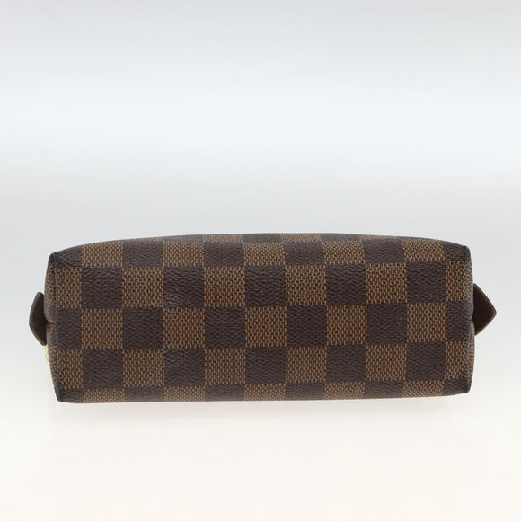 LOUIS VUITTON Damier Ebene Pochette Cosmetic PM Pouch N47516 LV Auth AMZ466